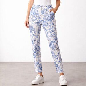 Max Mara Weekend Darling Floral Cropped Cigarette‎ Pant 0